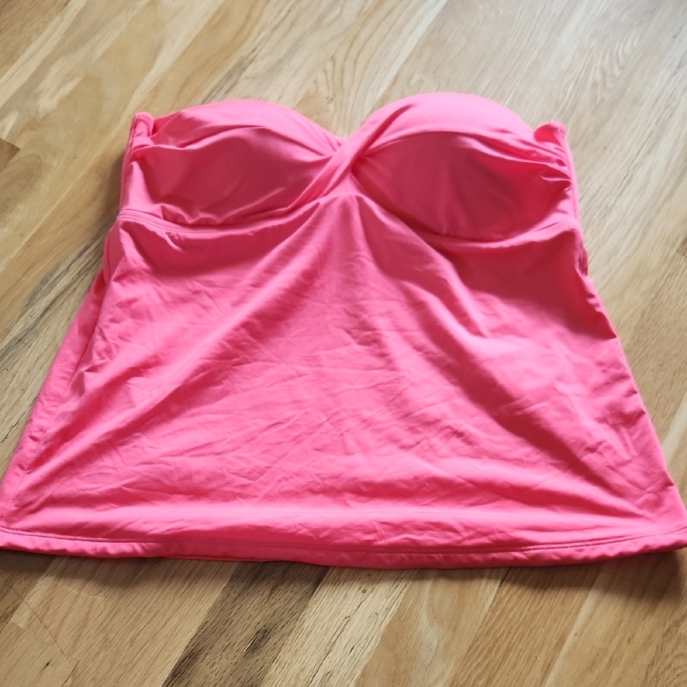 Mossimo Coral Strapless Top